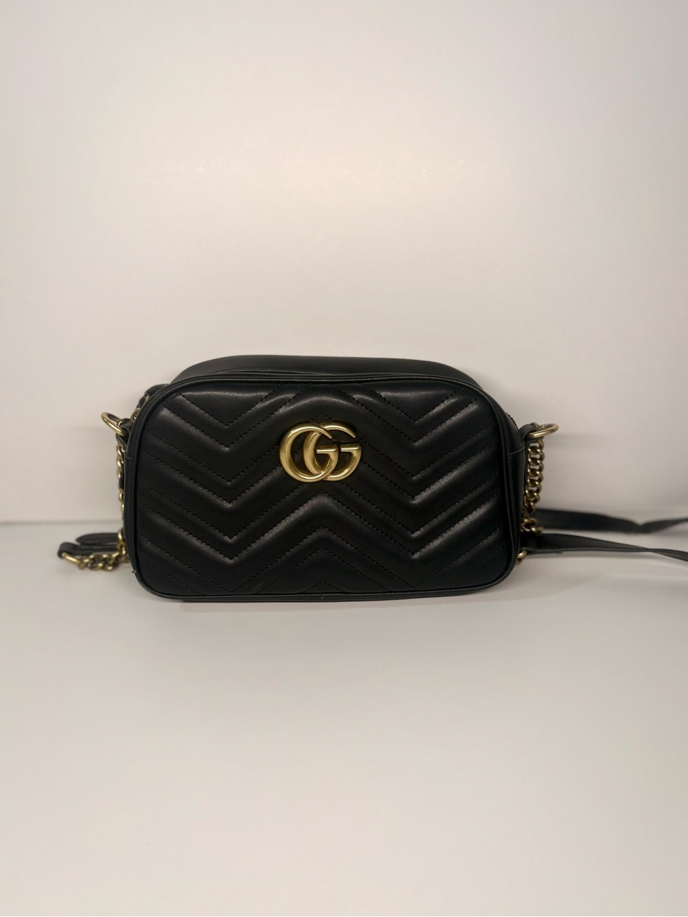 Quilted Leather Camera Shoulder Bag – Small